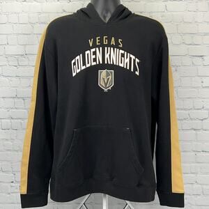 Las Vegas Golden Knights Hoodie Hooded Sweatshirt Black Fanatics Mens XL X-Large